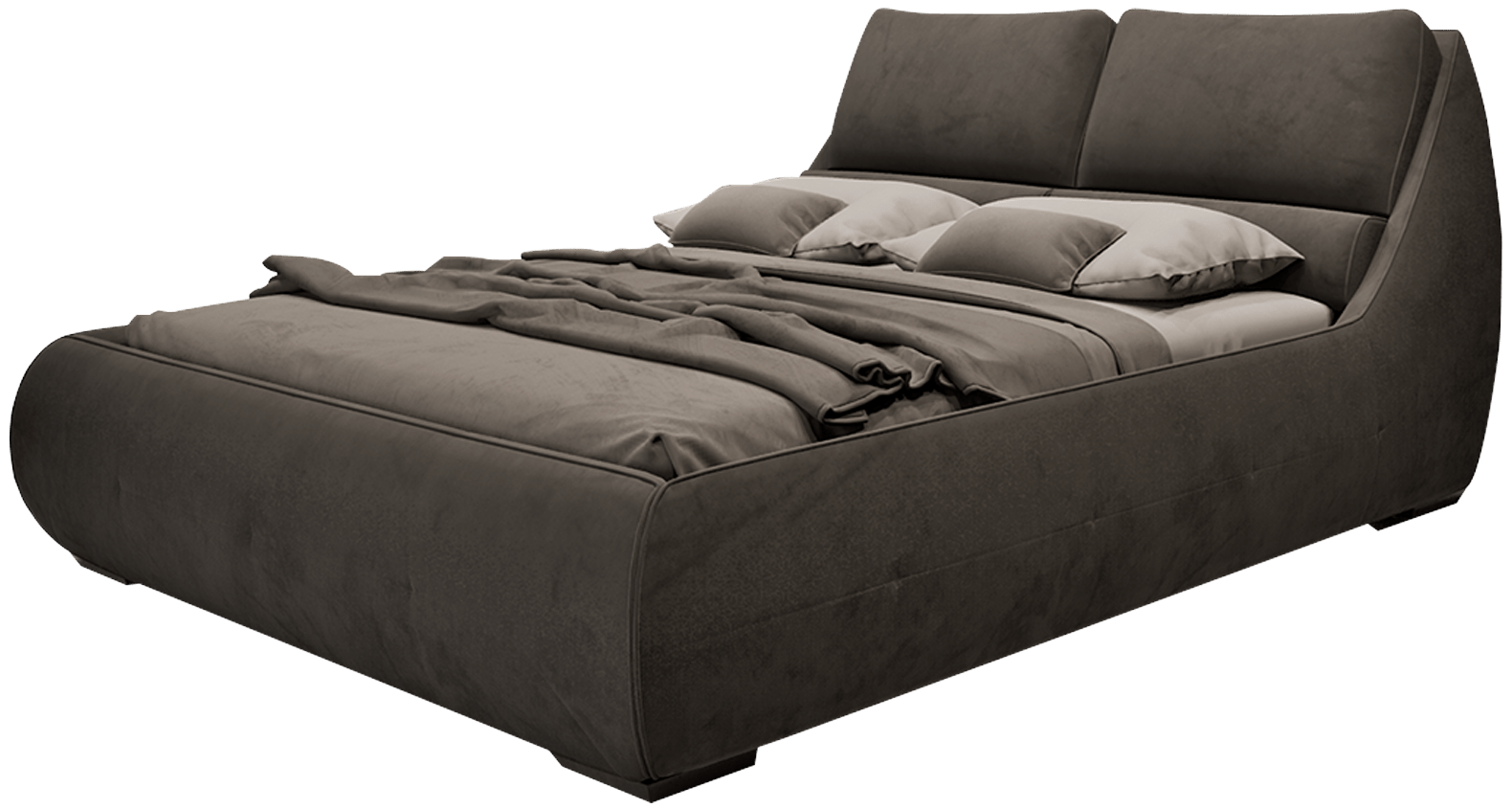 Спальное место 160х200, с подъемным механизмом, ткань Aurora Graphite