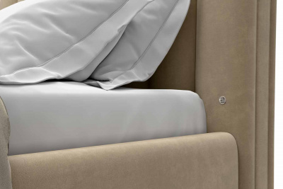 Спальное место 140х200, без подъемного механизма, ткань Империя (Scratch resistance) Cream
