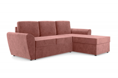Диван-кровать, угловой набор, ткань Сенсей (Scratch resistance) Marsala