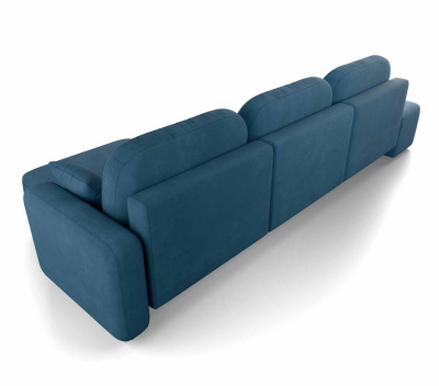 Диван-кровать, набор 155, оттоманка справа, ткань Ultra Denim