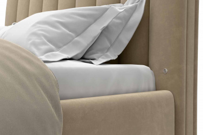 Спальное место 160х200, без подъемного механизма, ткань Империя (Scratch resistance) Cream