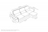 Диван-кровать, набор 3, ткань Bubble Granite