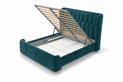 Спальное место 160х200, с подъемным механизмом, ткань Noel Blue